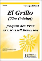 El Grillo Three-Part Mixed choral sheet music cover